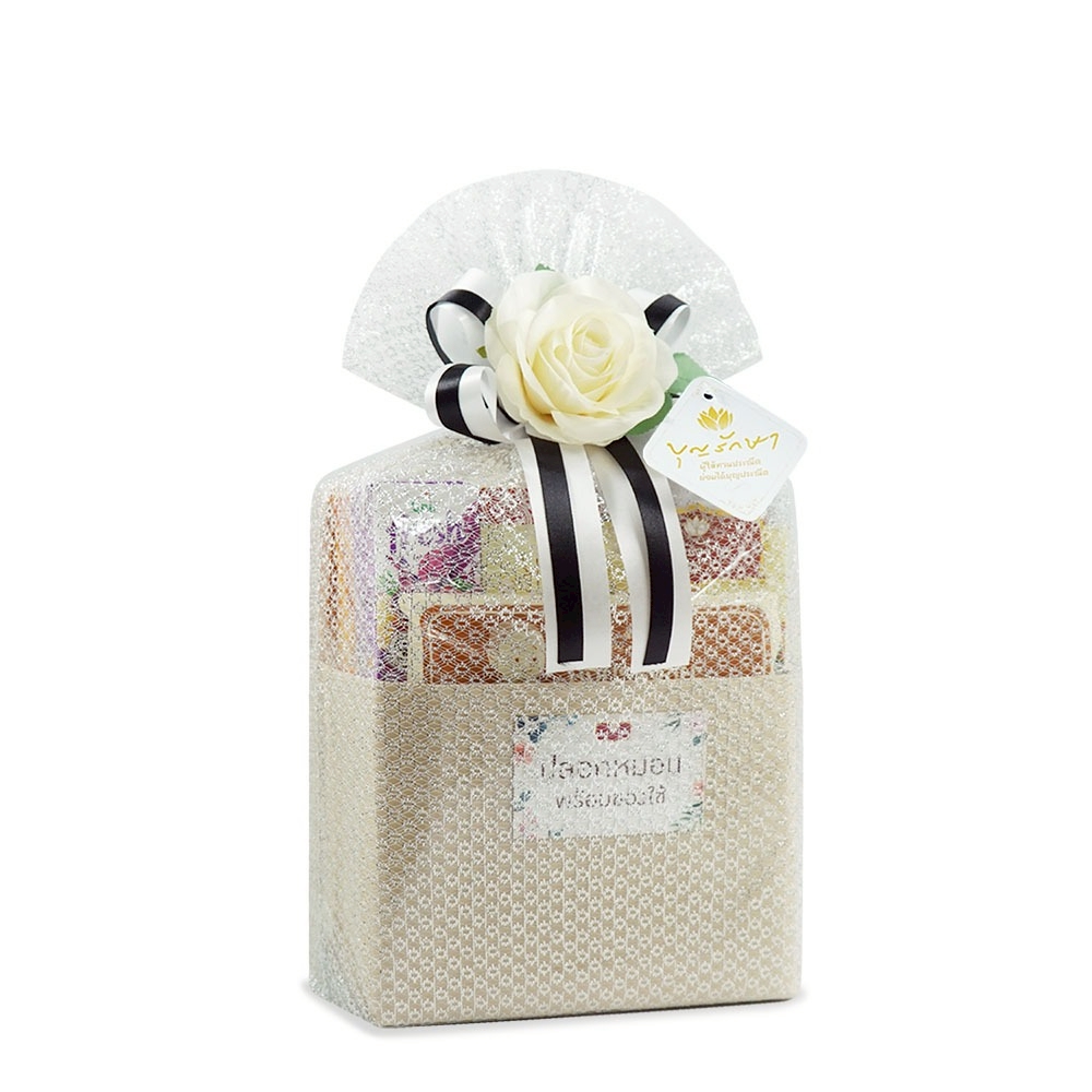 สังฆทานชุดเพิ่มพูนสุข 2 (ถุงเงิน)