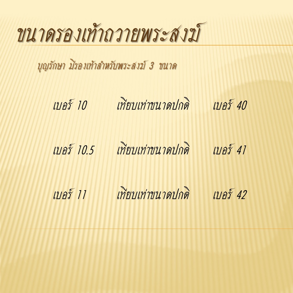 สังฆทานบุญรักษา รองเท้าแตะ